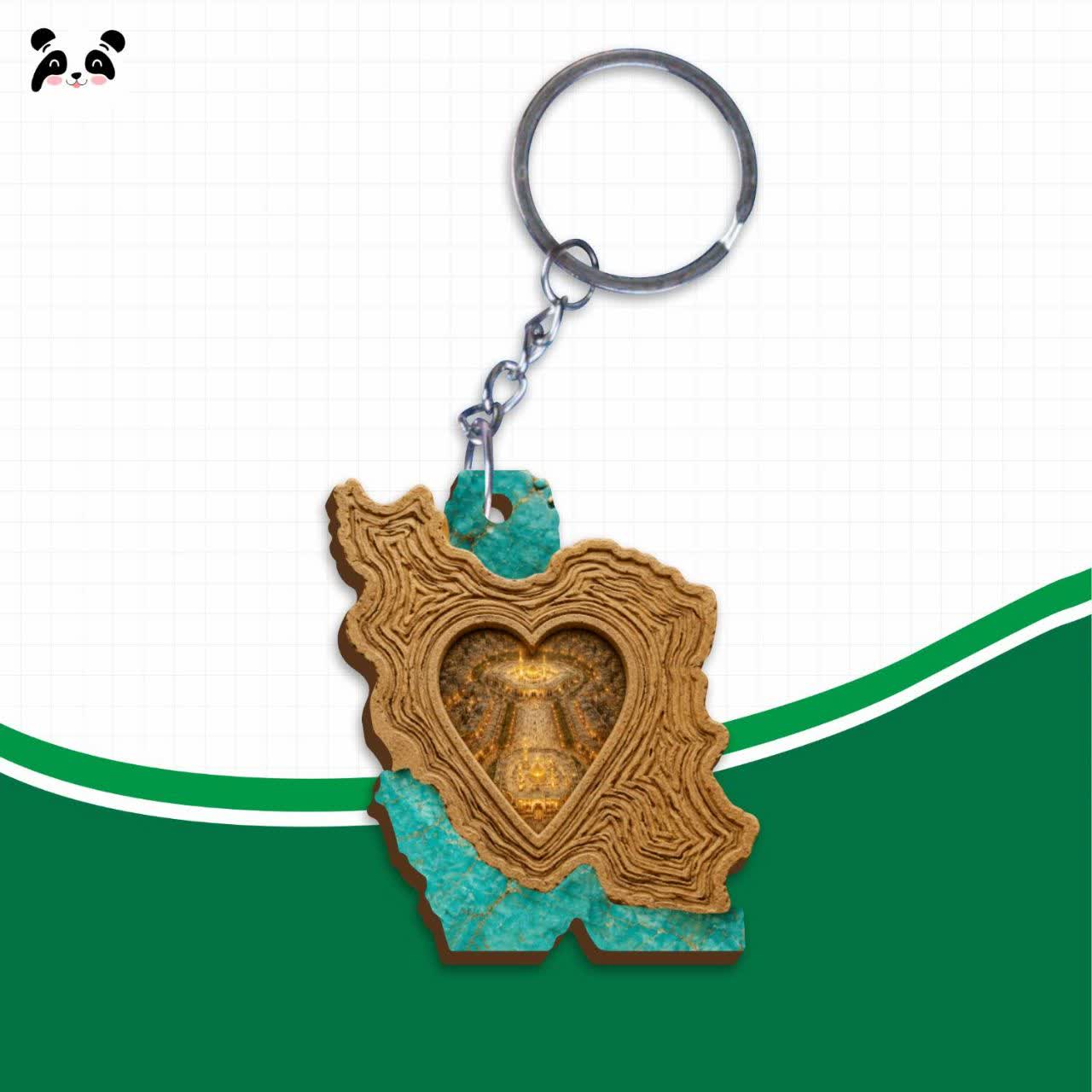 سرکلیدی چوبی ایران طرح تربت بین الحرمین