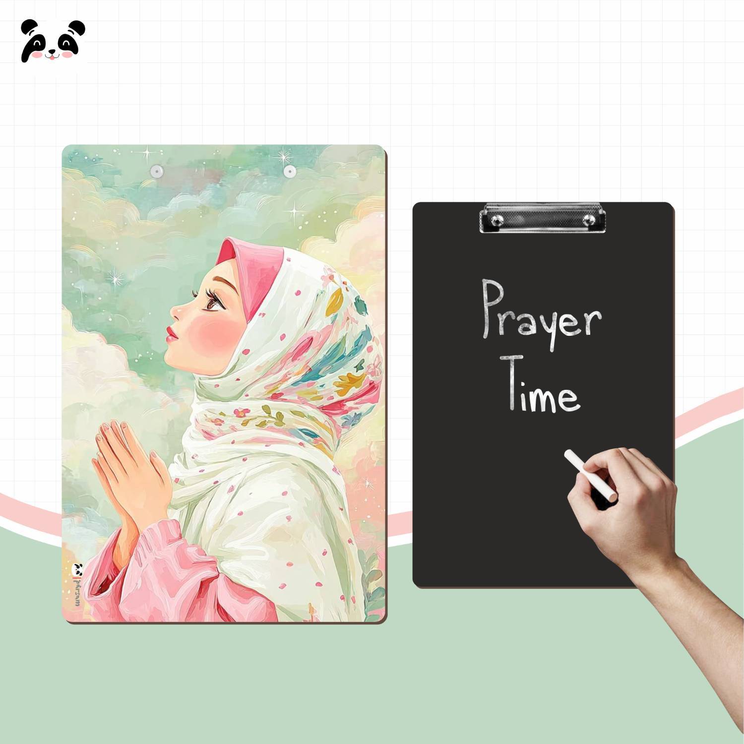 تخته شاسی چوبی A4 بلک برد طرح نیایش