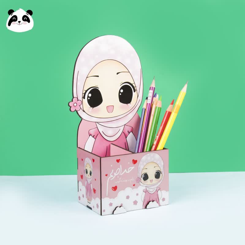 جاقلمی چوبی دیزنی سری دختر طرح حجاب