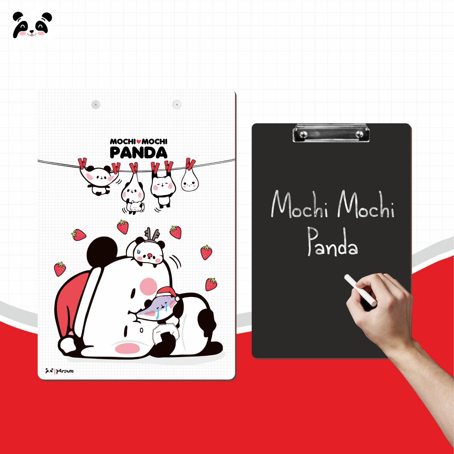 تخته شاسی چوبی A4 بلک برد طرح پاندا