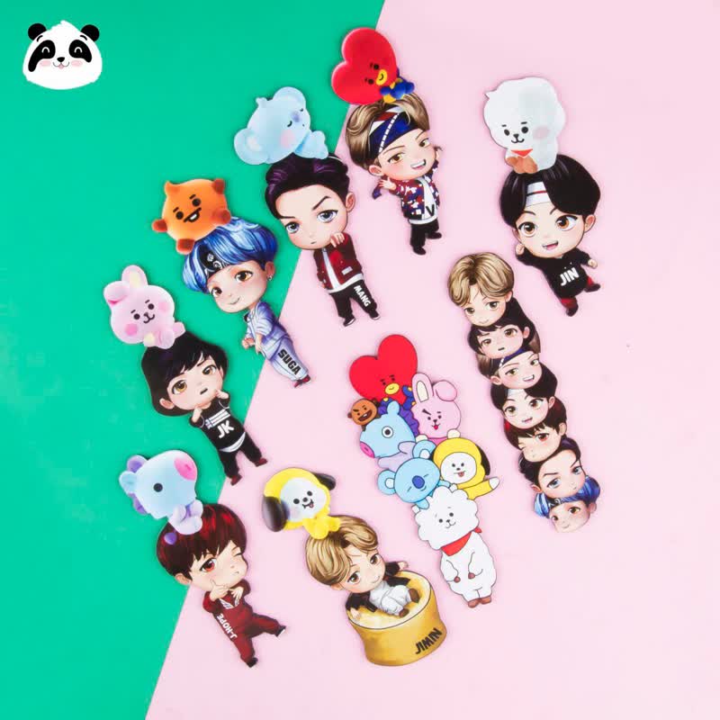 بوک مارک چوبی فانتزی سری اَنیمه های BTS