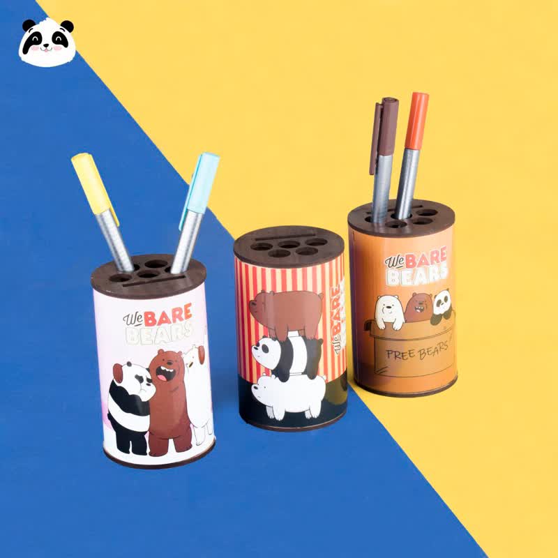 جاقلمی لوله ای طرح خرس BARE BEARS