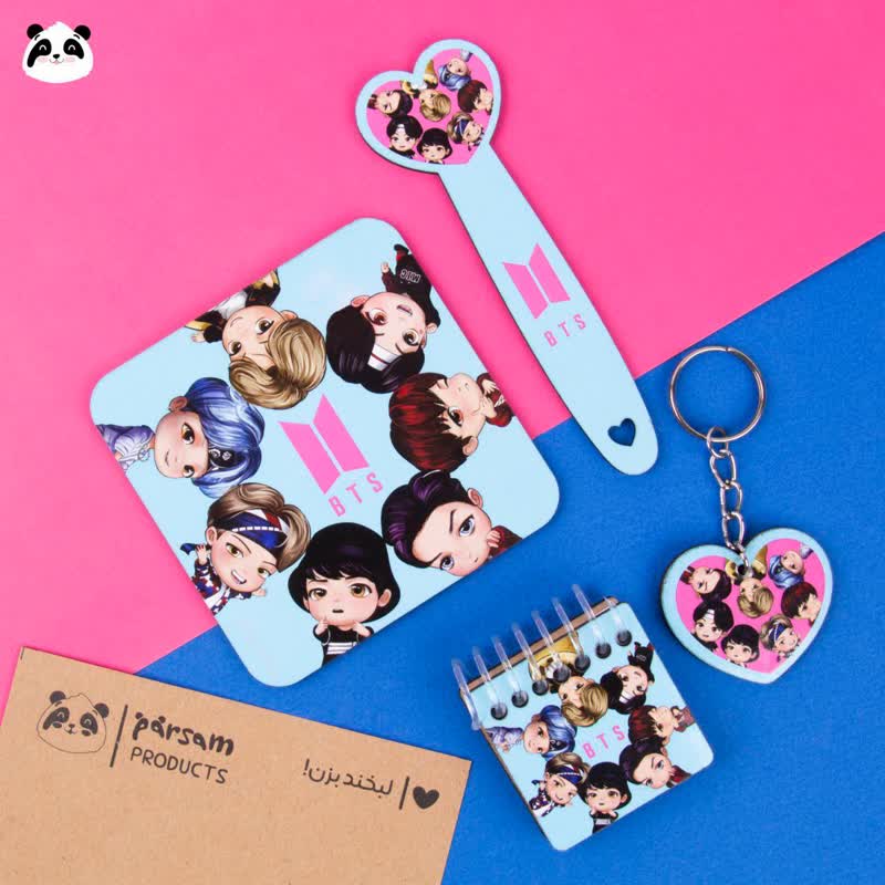 ست چوبی فانتزی سری BTS طرح اَنیمه