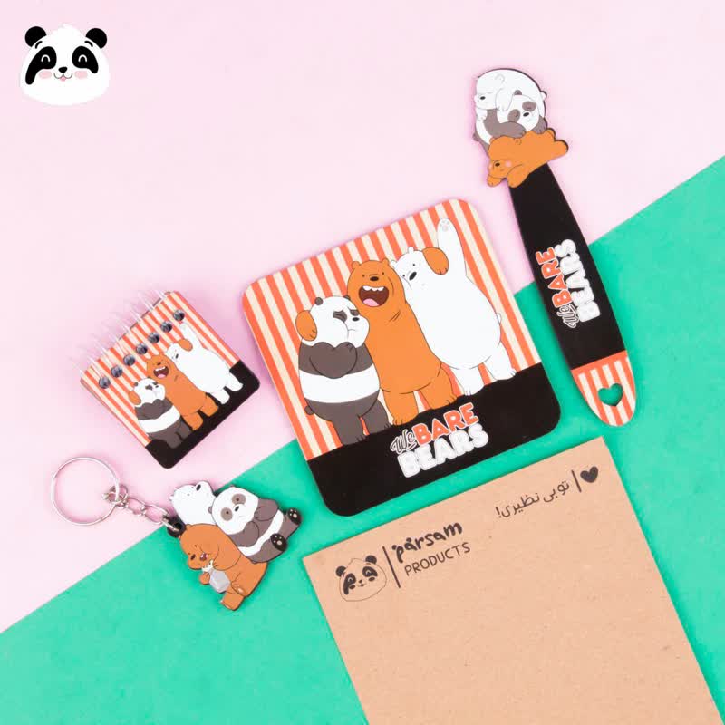 ست چوبی فانتزی سری خرس BARE BEARS