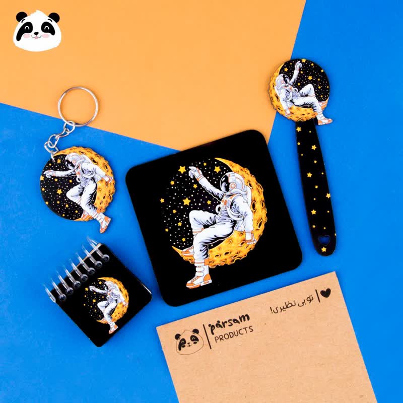 ست چوبی فانتزی سری فضانورد و ماه