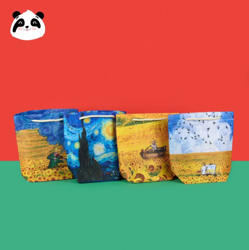 ساک هدیه پارچه ای کوچک سری ونگوگ
