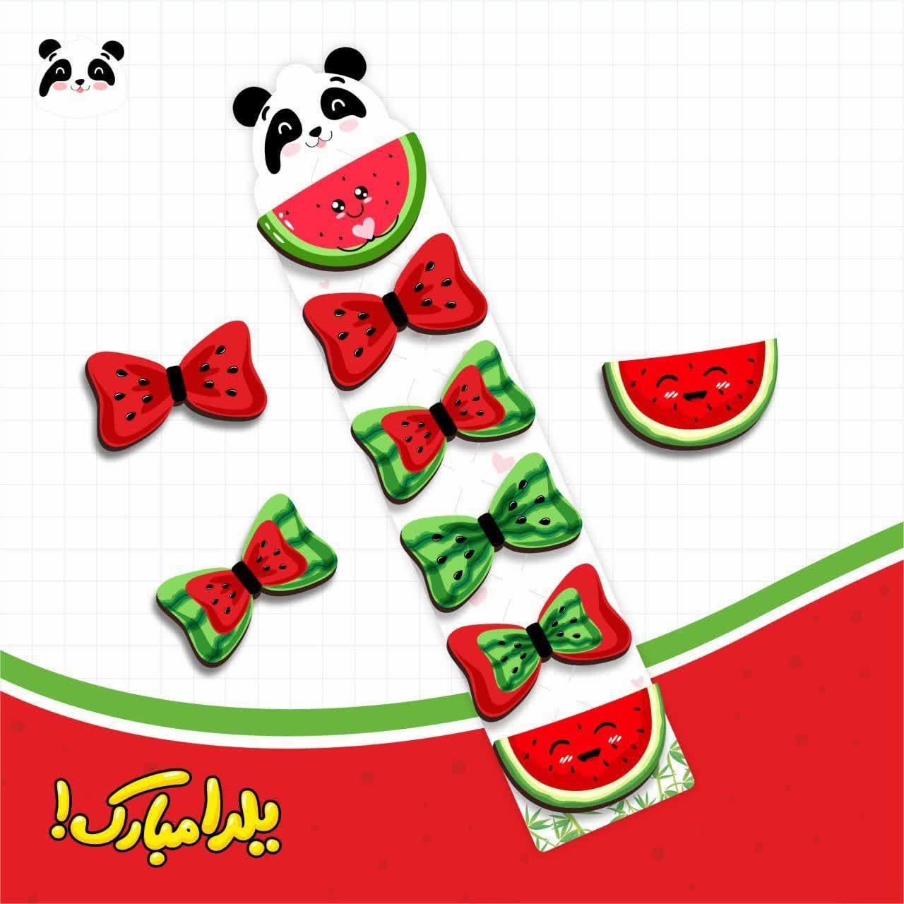 گیره انبری گلسر چوبی طرح یلدا | ورق 6 تایی