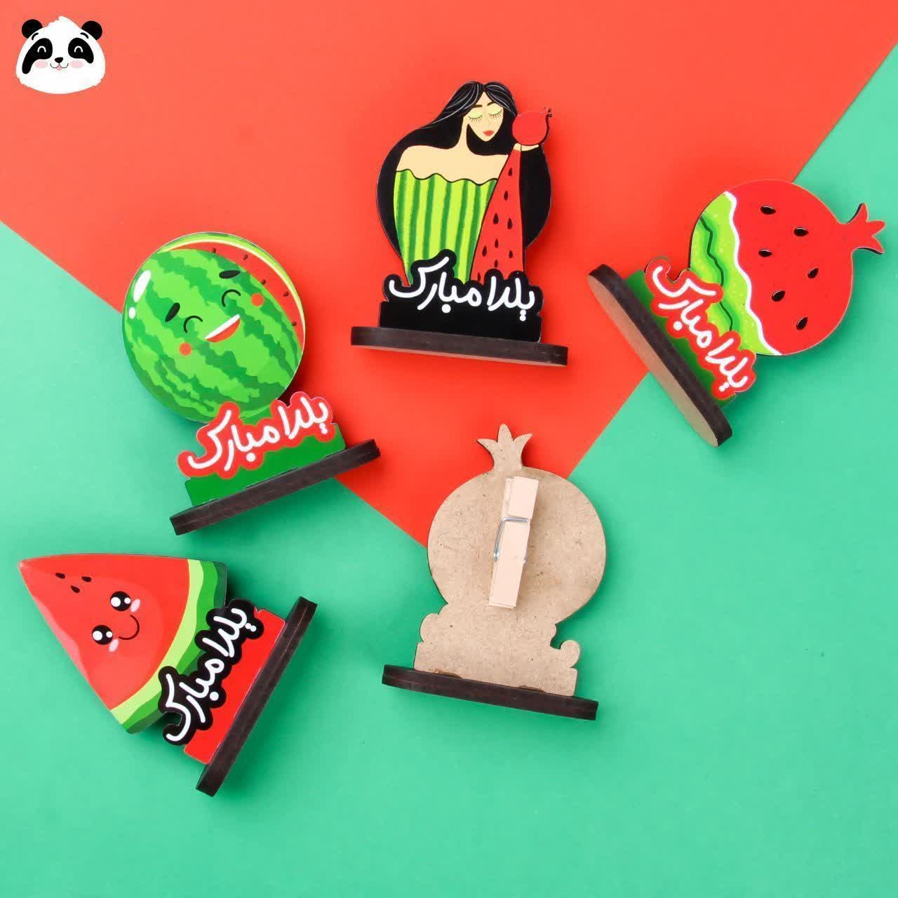 پایه عکس گیره دار چوبی طرح یلدا