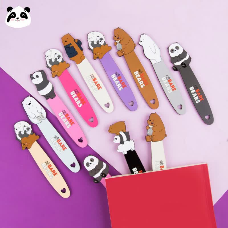 بوک مارک چوبی سری خرس BARE BEARS