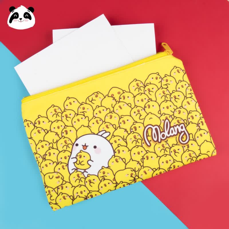 پوشه زیپ دار پارچه ای مخمل سایز A5 | سری مولانگ