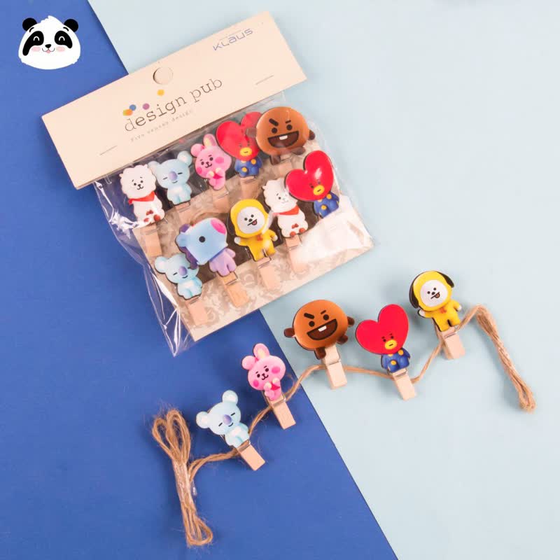ریسه عکس 10 گیره طرح اورجینال سری  BTS/doll
