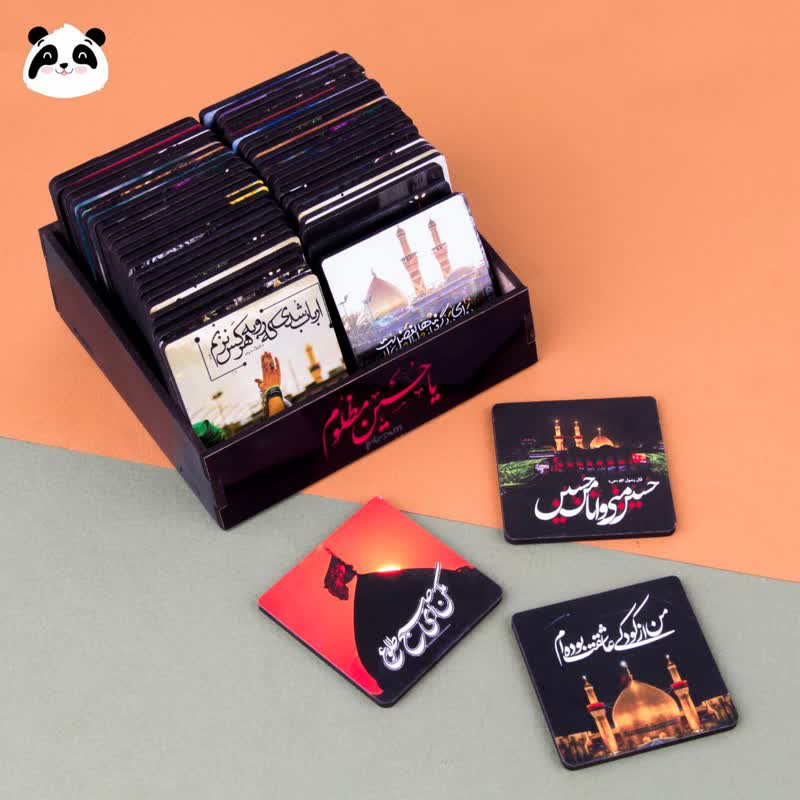 تابلو پشت چسب دار نقلی چوبی سری محرم