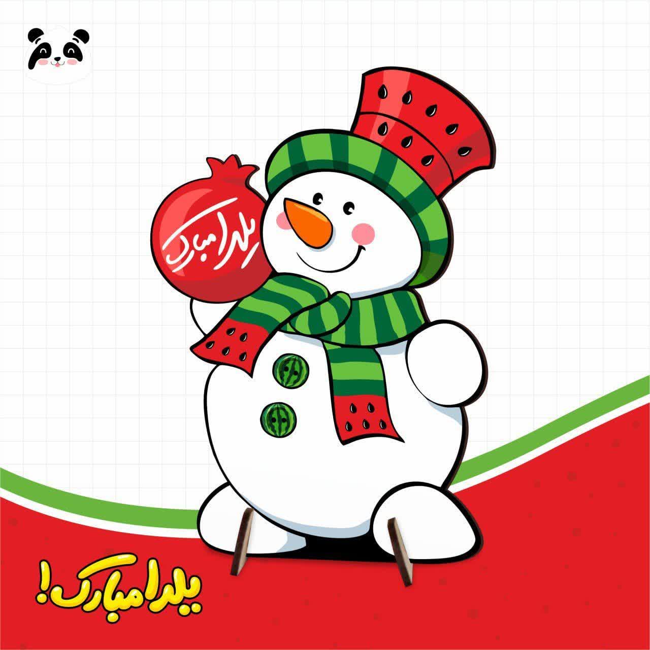 استند کوچک آدم برفی